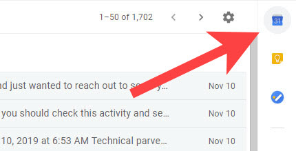 Hvordan se kalender i Gmail?