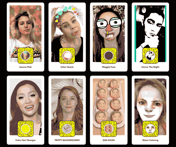 Snapchat פופולרי מסנן שמות שלא הכרתם